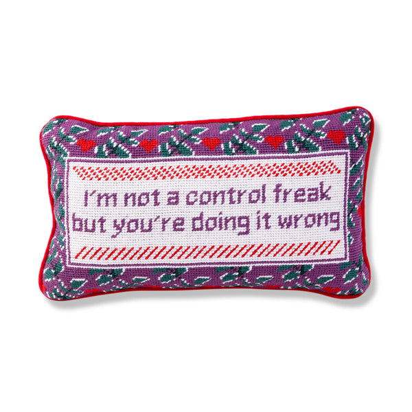 Control Freak Needlepoint Pillow - touchGOODS
