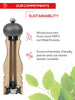 Paris u'Select Manual Wooden Pepper Mill, Graphite Collection, 40 cm - 16in - touchGOODS