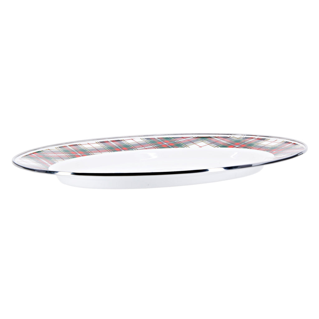 Highland Plaid Oval Platter - touchGOODS