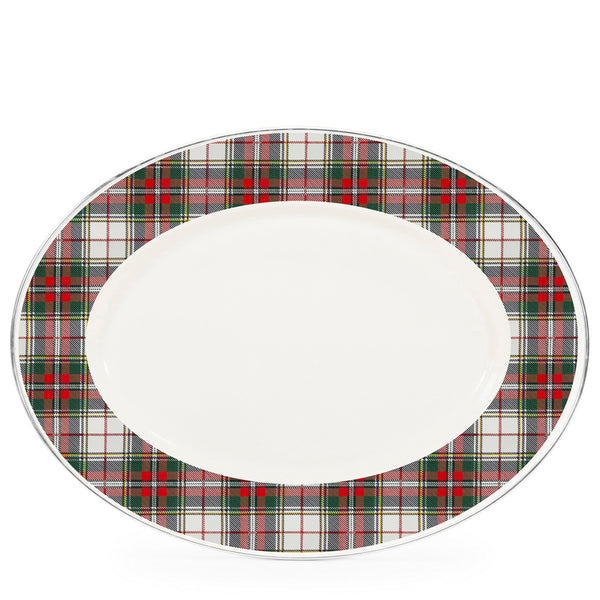 Highland Plaid Oval Platter - touchGOODS