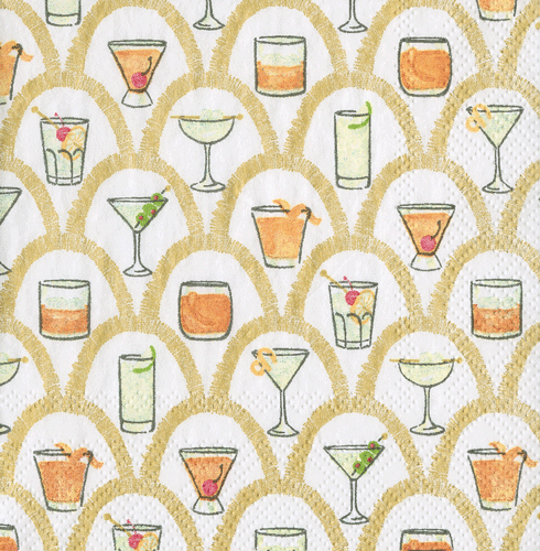 Deco Cocktails Napkin Cocktail- 20 Per Package - touchGOODS