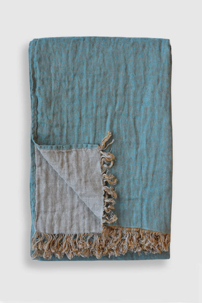 Salina Double-Sided Linen Throw - touchGOODS