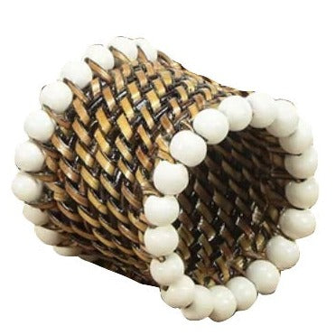 Round Napkin Ring with Beads - touchGOODS