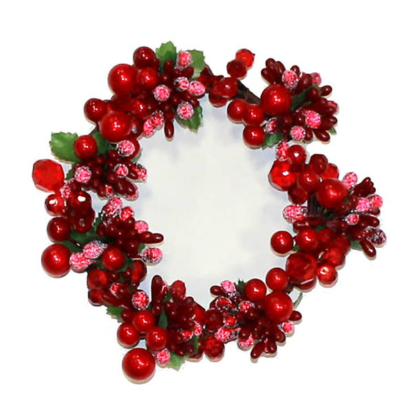 Mixed Red Candle Ring 3.5" - touchGOODS