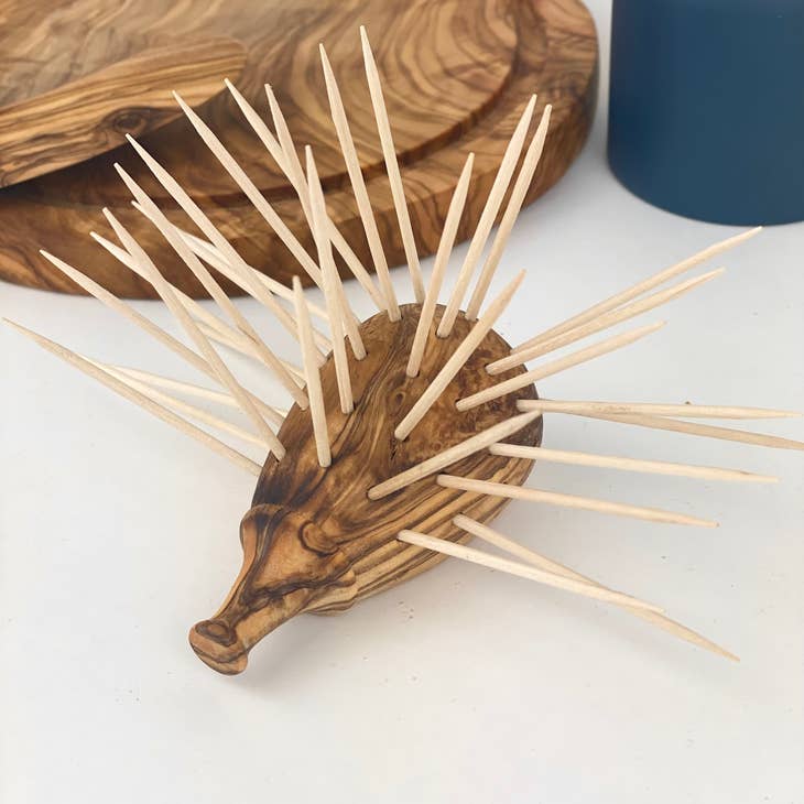 Olive Wood Toothpick Holder - touchGOODS