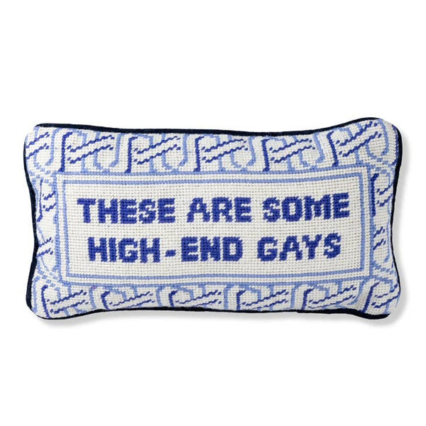 High-End Gays Needlepoint Pillow - touchGOODS