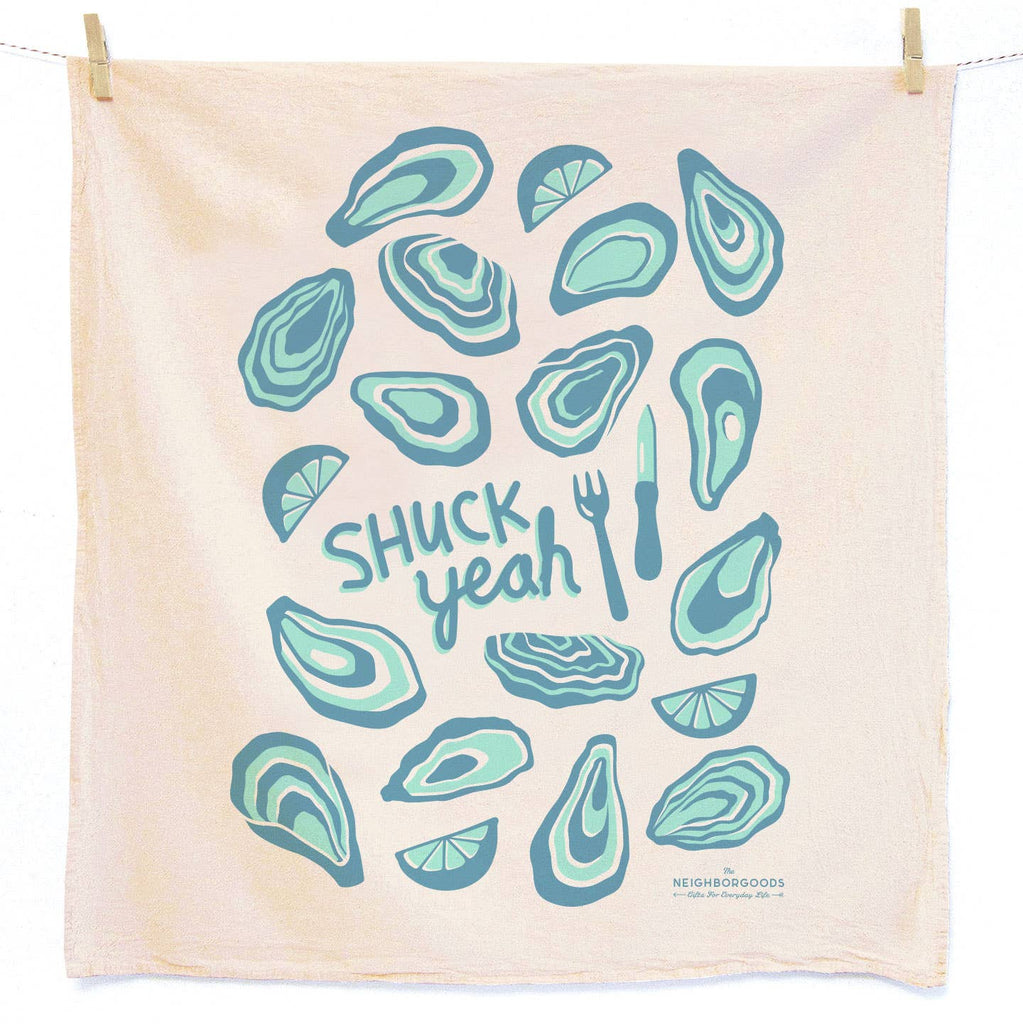 Fresh Oysters - Dish Towel Set of 2 - touchGOODS