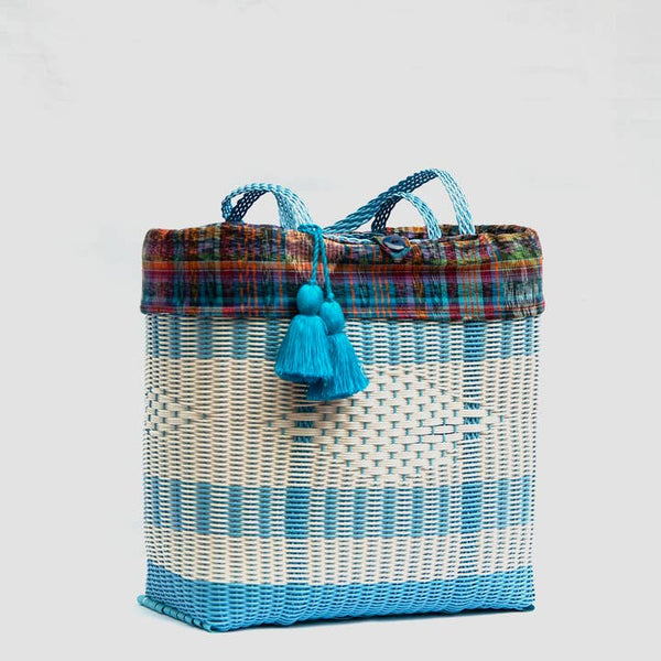Recycled Plastic Cesta Tote Large ~ Traditional Design - Lined - touchGOODS