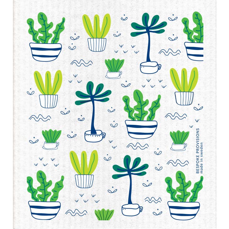 Potted Plants Swedish Dishcloth - touchGOODS