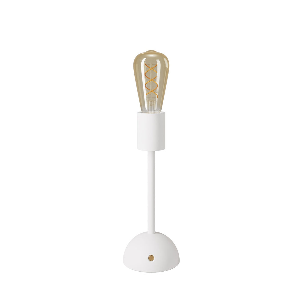 Rechargeable Wooden Lamp Base with Golden Edison Bulb - touchGOODS