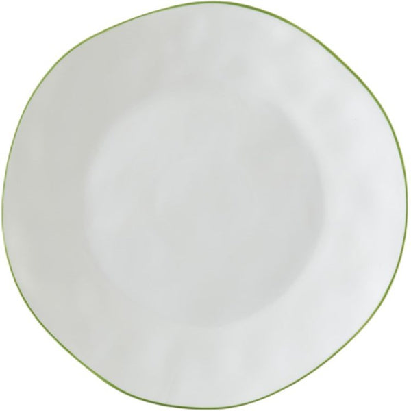 Green Rim Dinner Plate - touchGOODS