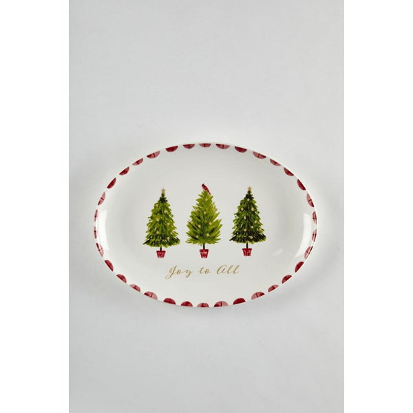 Holiday Tree Platter-Oval - touchGOODS