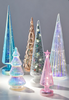 MoMA LED Glass Lighted Trees - Iridescent teal - touchGOODS