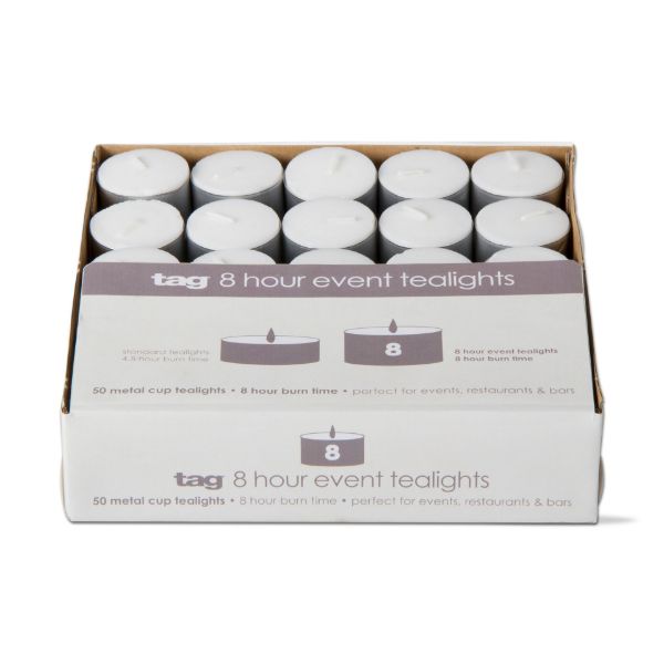 8 hr event tealight candle set of 50 - white - touchGOODS