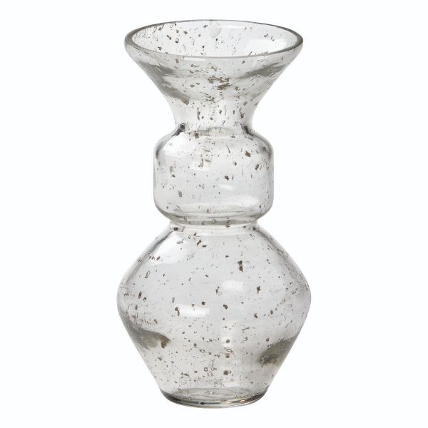 Ava Pebble Glass Vase Small - clear - touchGOODS