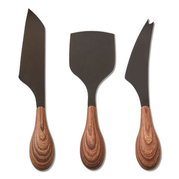 Mod cheese utensil set of 3 - black, multi - touchGOODS