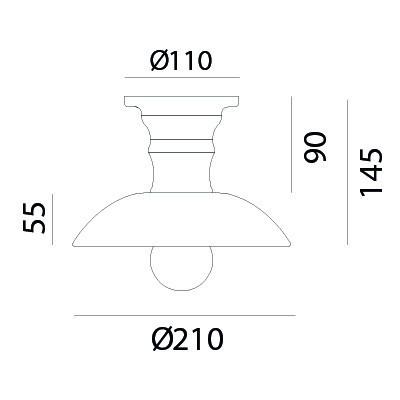 Il Fanale MINI Ceiling Light 064.02.OC | touchGOODS