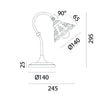Il Fanale FIORI DI PIZZO Table Lamp 065.52.OC | touchGOODS