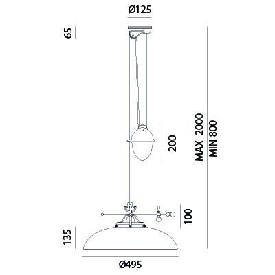 Il Fanale COUNTRY Pulley Pendant 080.11.OV | touchGOODS