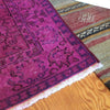 Vintage Over-Dyed Turkish Area Rug in Magenta 3′2″ × 6′4″ | touchGOODS