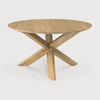 Oak Circle Round Dining Table - touchGOODS