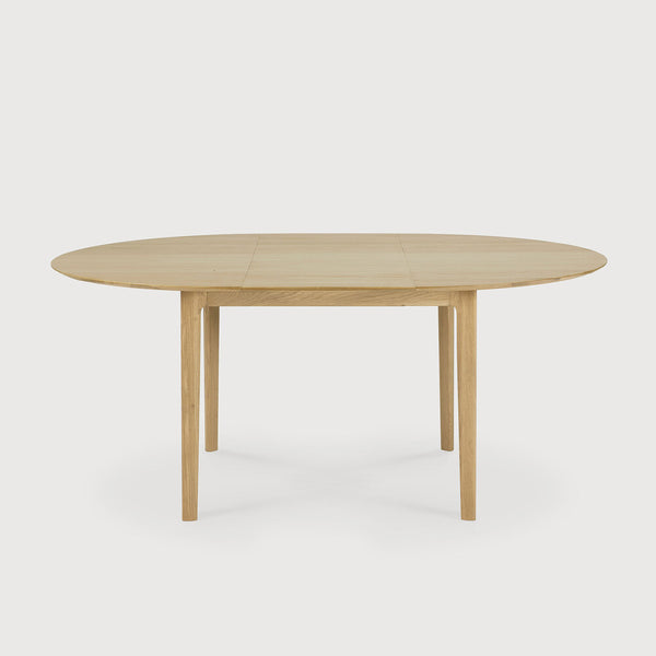 Oak Bok Round Extendable Dining Table - touchGOODS
