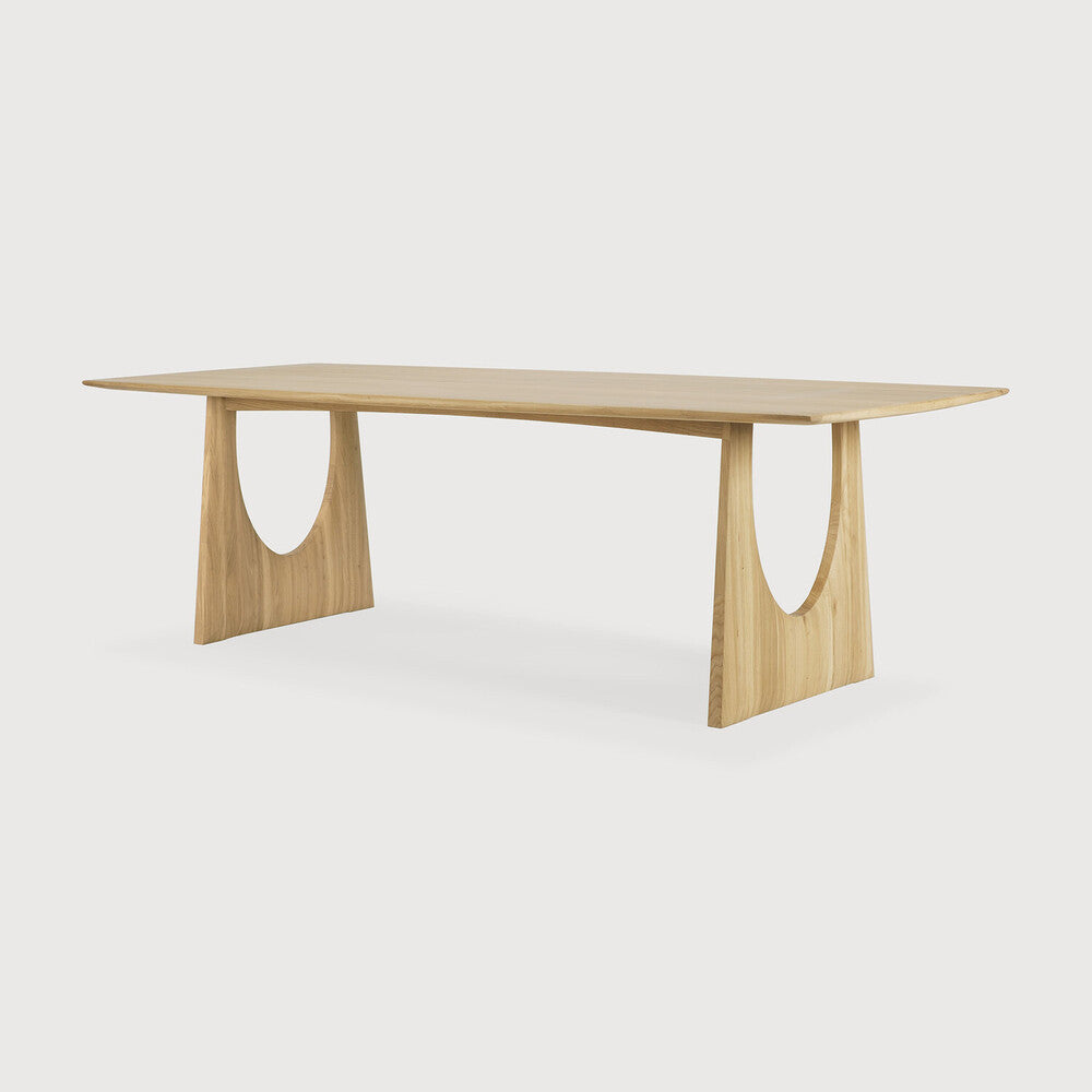 Oak Geometric Dining Table - touchGOODS