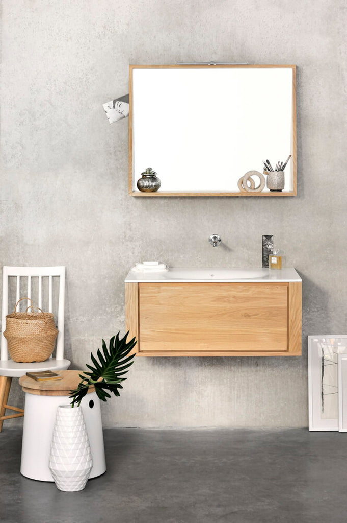 Oak Qualitime Wall Mirror - touchGOODS
