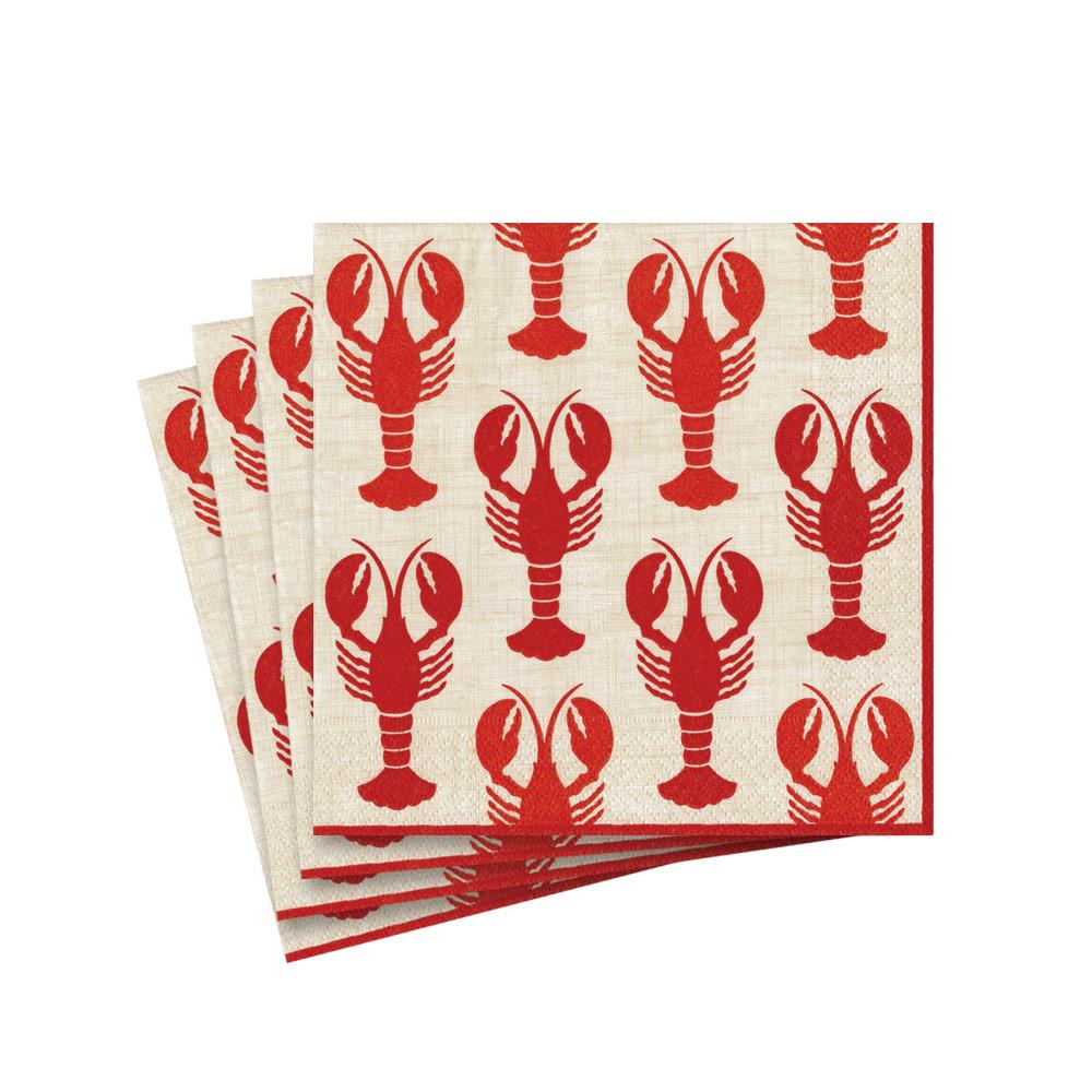 Lobsters Paper Cocktail Napkins - 20 Per Package - touchGOODS