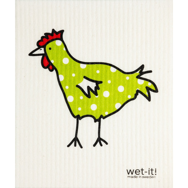 Spotted Green Chicken Swedish Cloth - touchGOODS