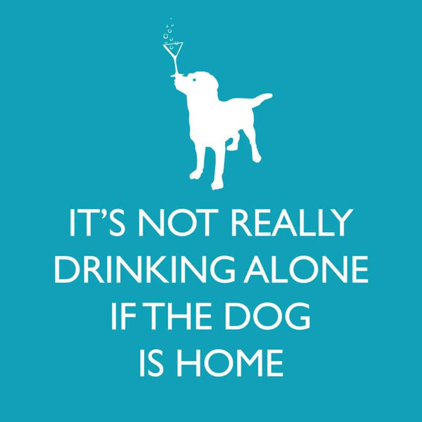If the Dog is Home Beverage Napkin - touchGOODS