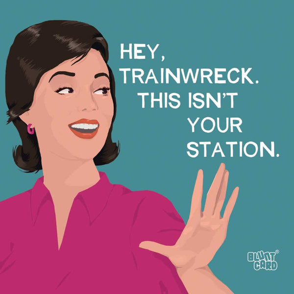Hey Trainwreck Beverage Napkins - touchGOODS