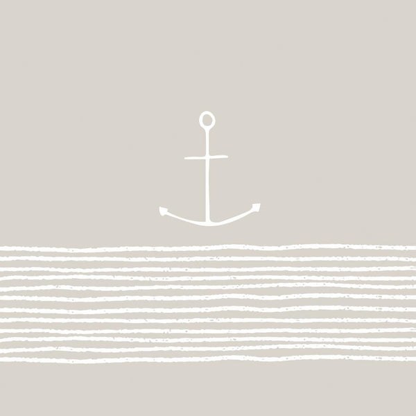 Pure Anchor, Taupe Beverage Napkins - touchGOODS