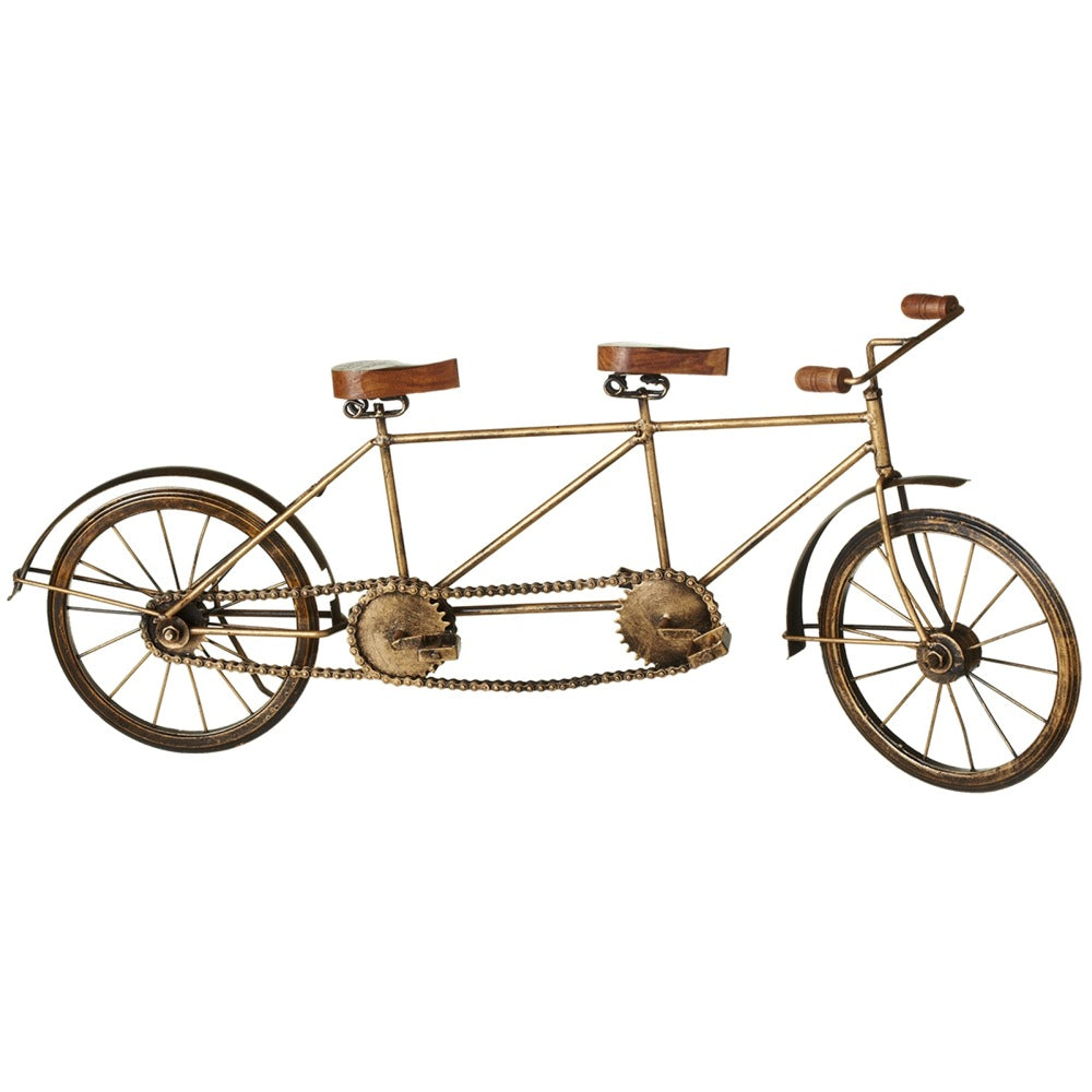 Antique Gold Tandem Bicycle | touchGOODS
