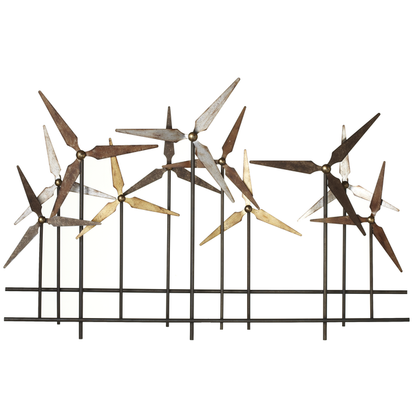 Layered Windmill Metal Wall Decor | touchGOODS