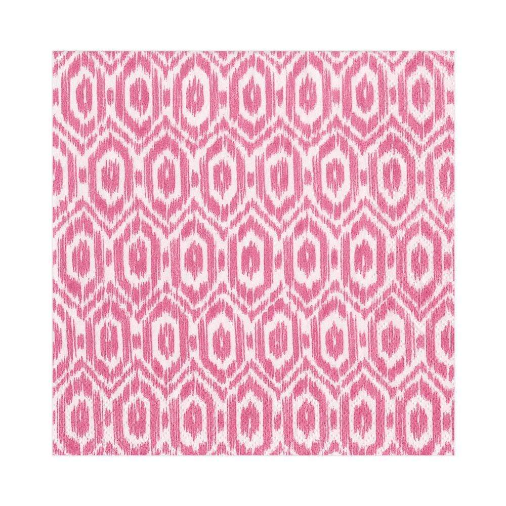 Amala Ikat Paper Cocktail Napkins in Fuscia - 20 Per Package - touchGOODS