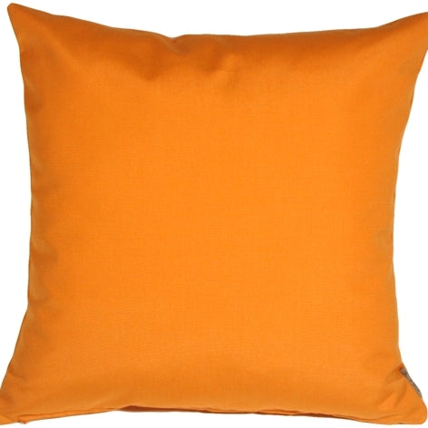 Tangerine Orange Sunbrella Outdoor Pillow 20" x 20" - touchGOODS