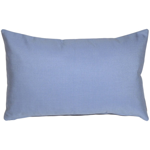 Air Blue Sunbrella Outdoor Lumbar Pillow 12" x 19" - touchGOODS