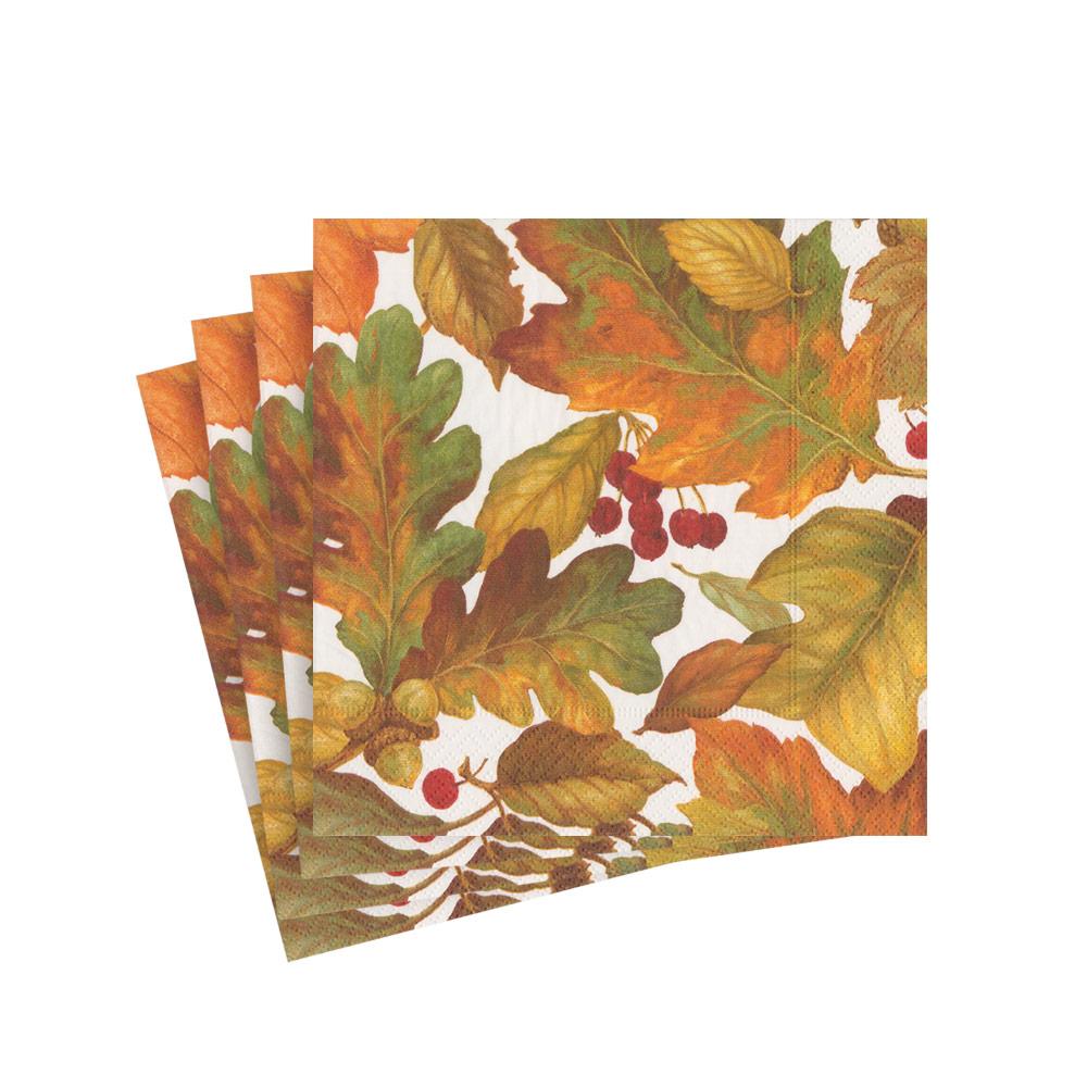 Autumn Leaves II Paper Cocktail Napkins - 20 Per Package - touchGOODS