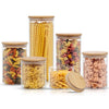 Borosilicate Glass Jars With Bamboo Lids - touchGOODS