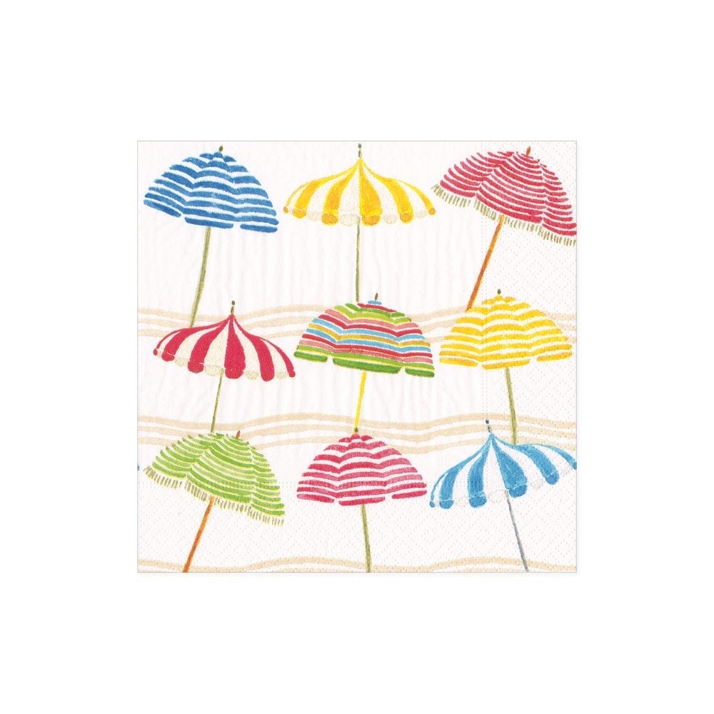 Beach Umbrellas Paper Cocktail Napkins - 20 Per Package - touchGOODS