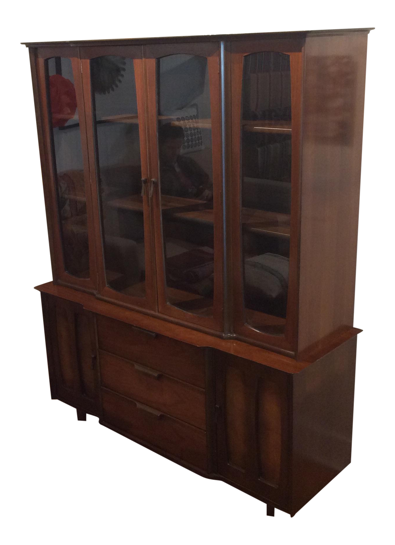 Midcentury Modern Walnut China by Stanley touchGOODS