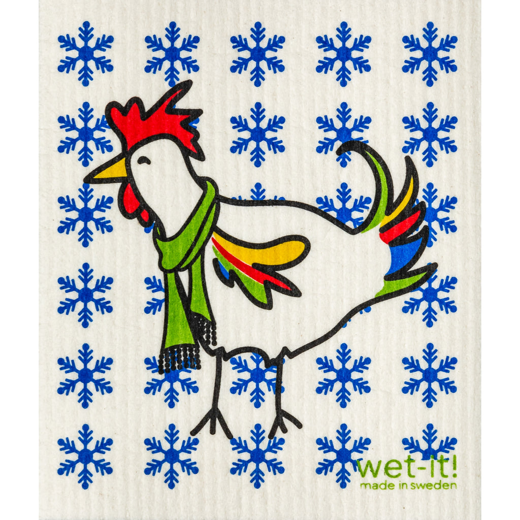 Winter Rooster Swedish Cloth - touchGOODS