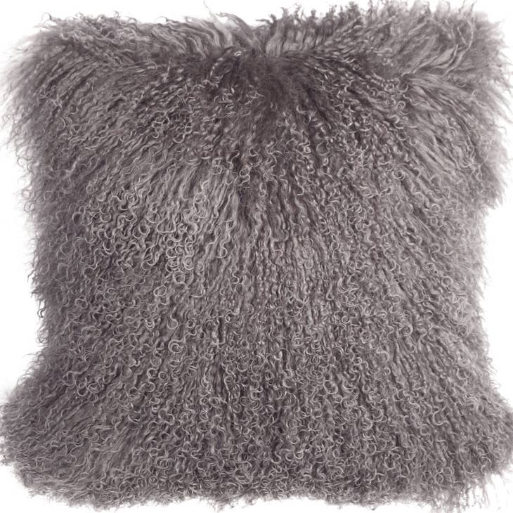 18" x 18" Mongolian Sheepskin Fur Pillow - touchGOODS