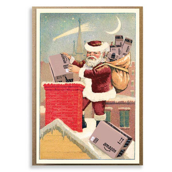 Amazon Santa; Funny Christmas Card - touchGOODS