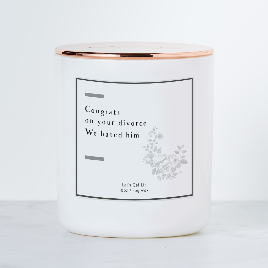 Congrats on Your Divorce - Luxe Scented Soy Candle | touchGOODS