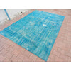 Vintage Over Dyed Turkish Area Rug 6'7" x 9'5" | touchGOODS