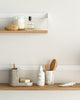 Oak Ribbon Wall Shelf - White - touchGOODS