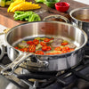 ProBond Professional Clad Stainless Steel Sauté Pans with Lid - touchGOODS