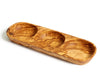 Olive Wood Three Section Tray - touchGOODS